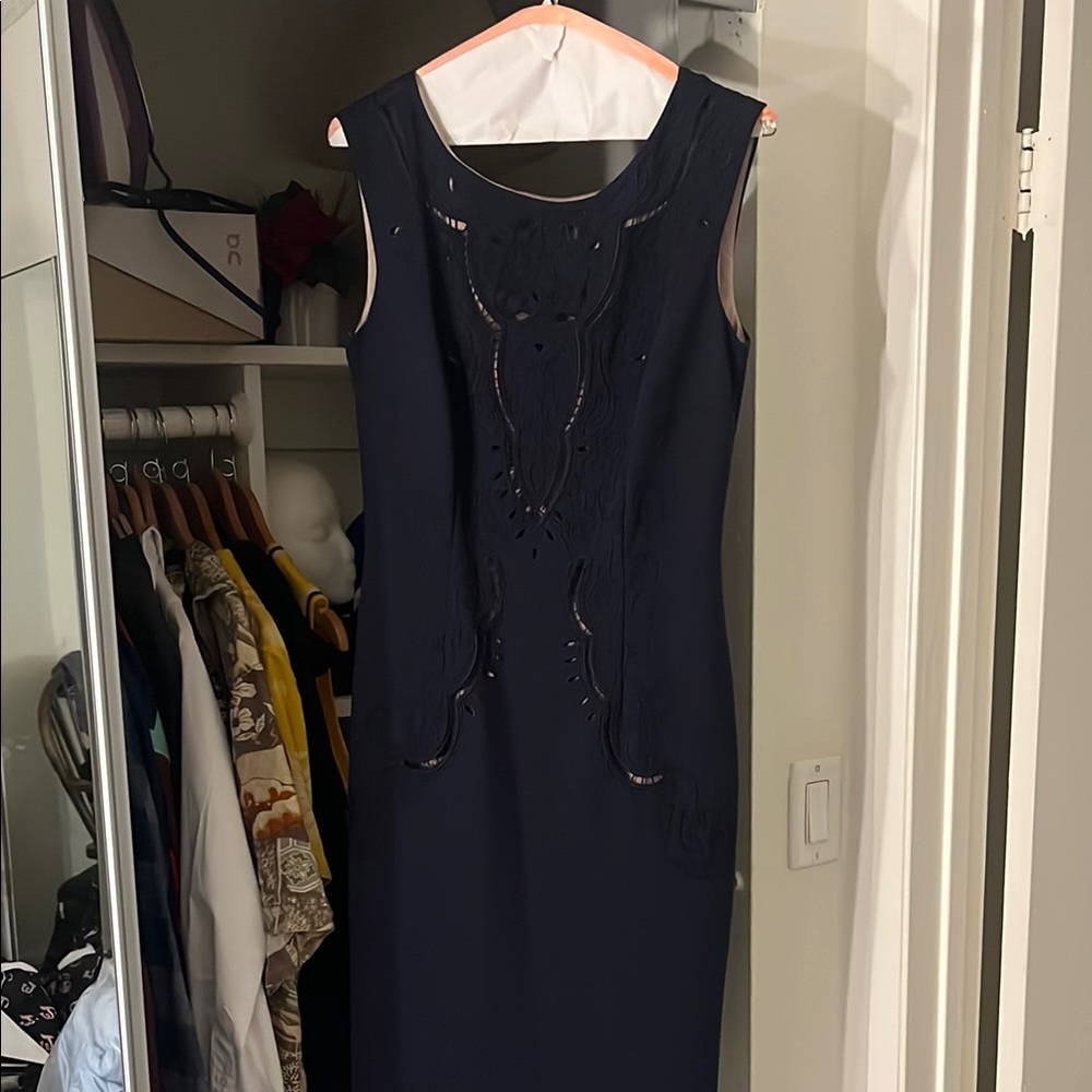Elegant Navy Cocktail Dress